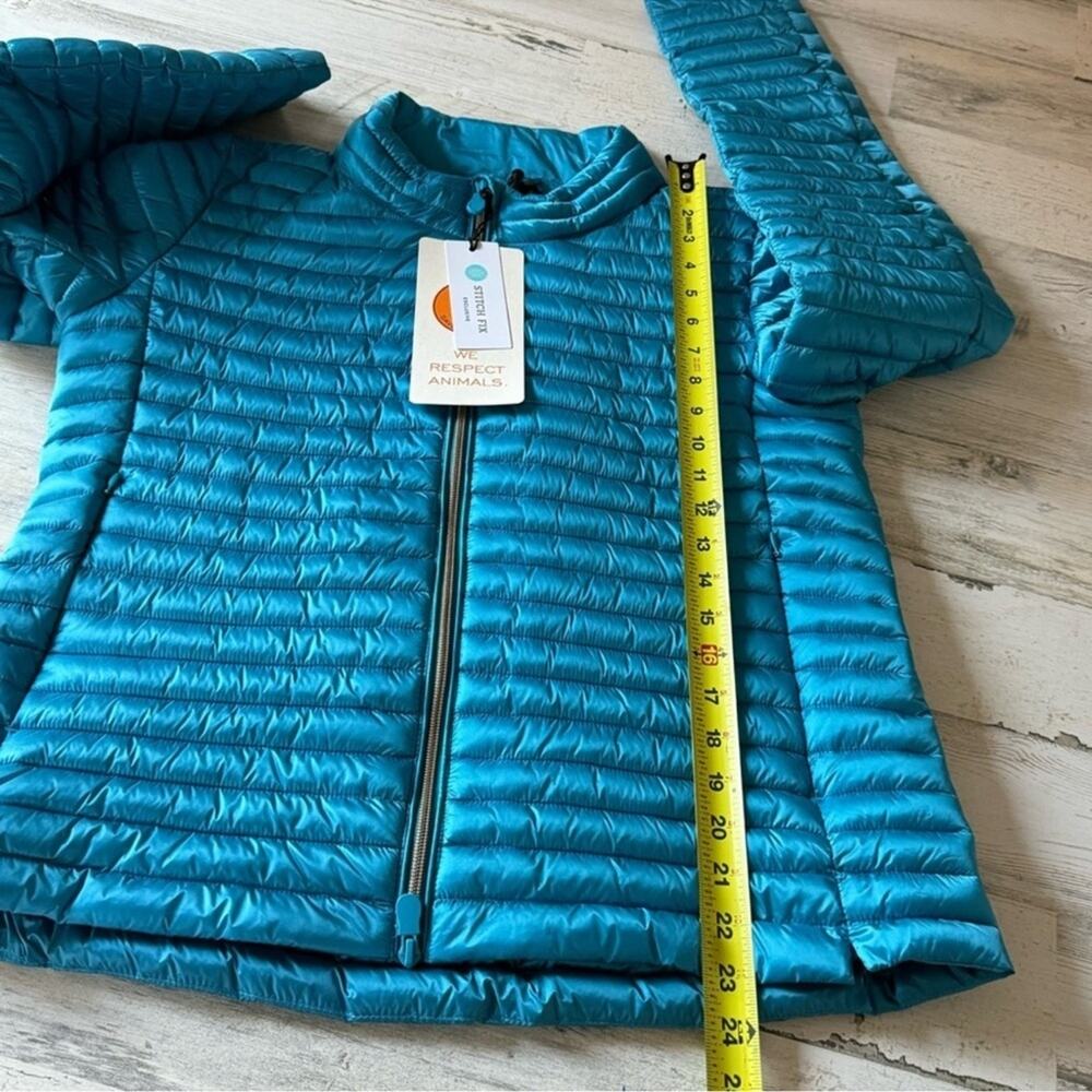 NWT Save The Duck Carina Puffer Jacket Lightweight Spring Puffer Quilted Zip Lg - Picture 12 of 15